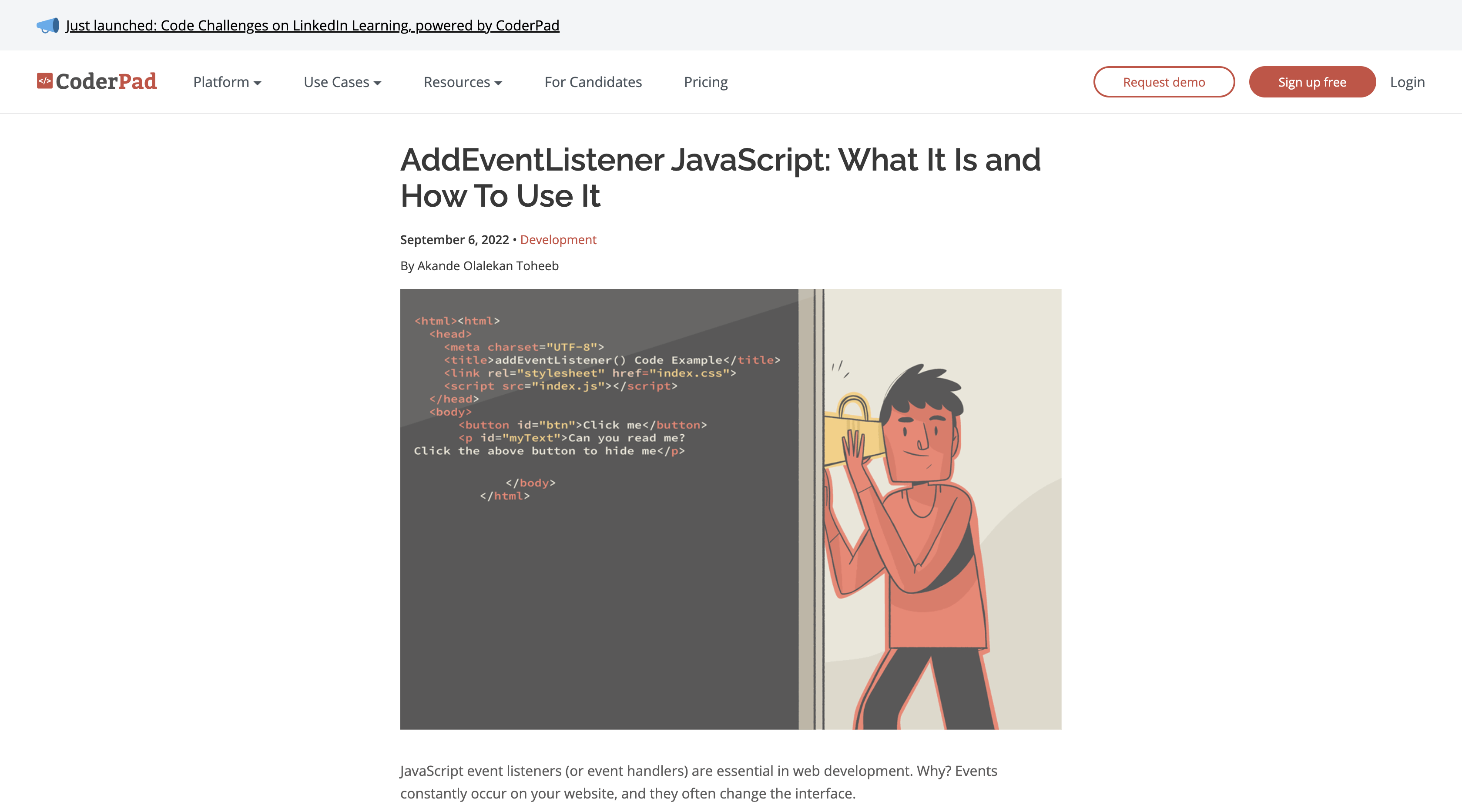 AddEventListener JavaScript: What It Is and How To Use It