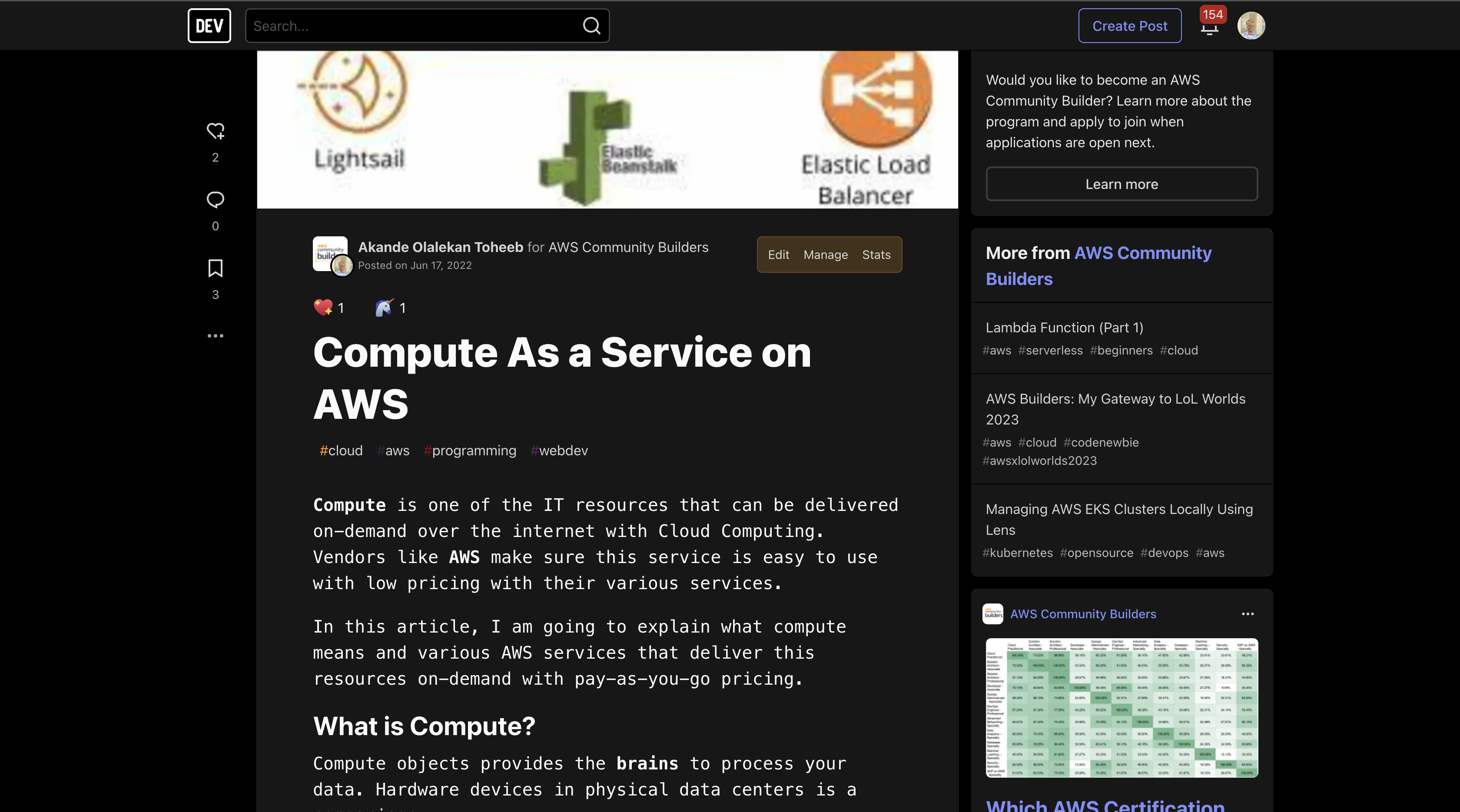 Compute As a Service on AWS