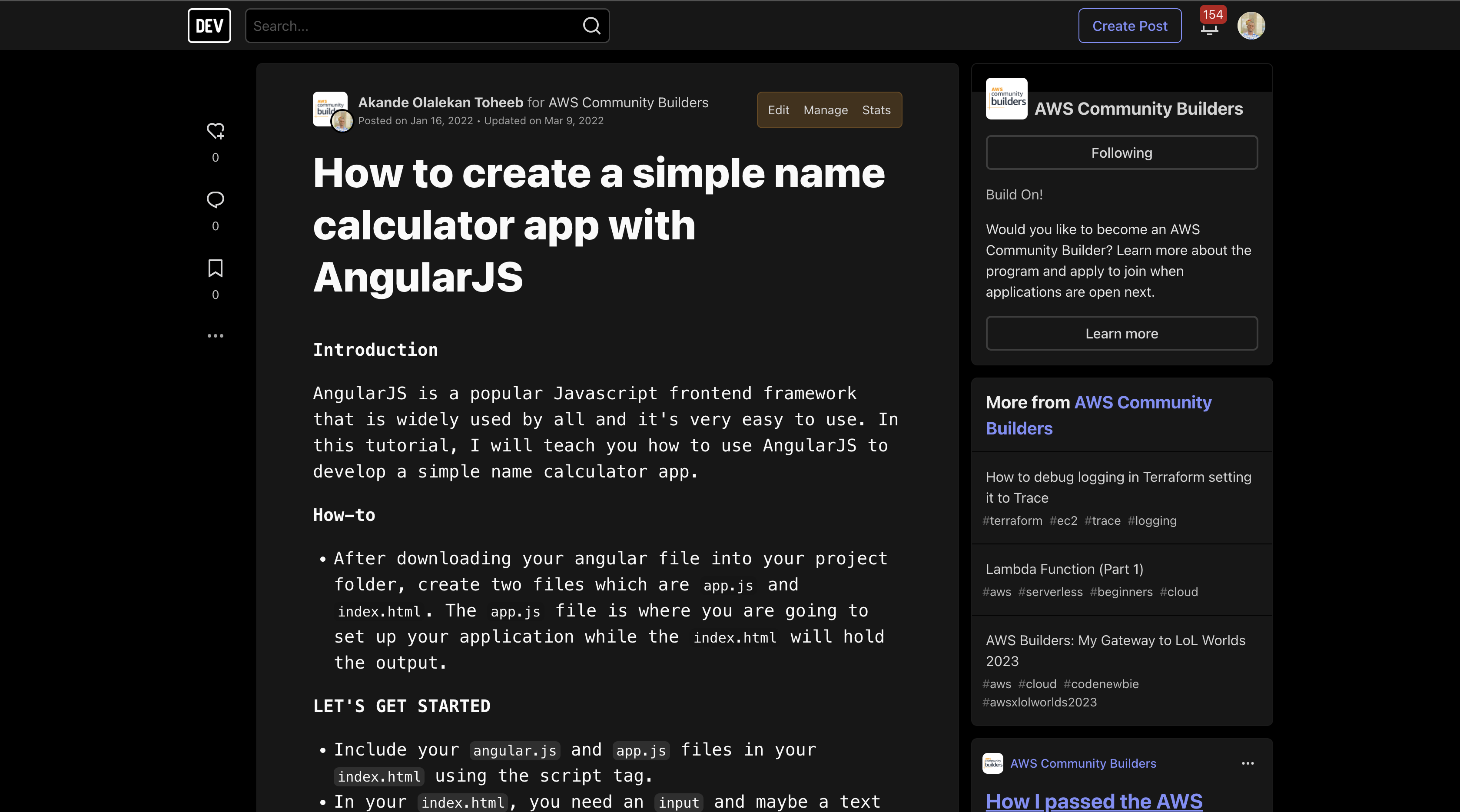 How to create a simple name calculator app with AngularJS