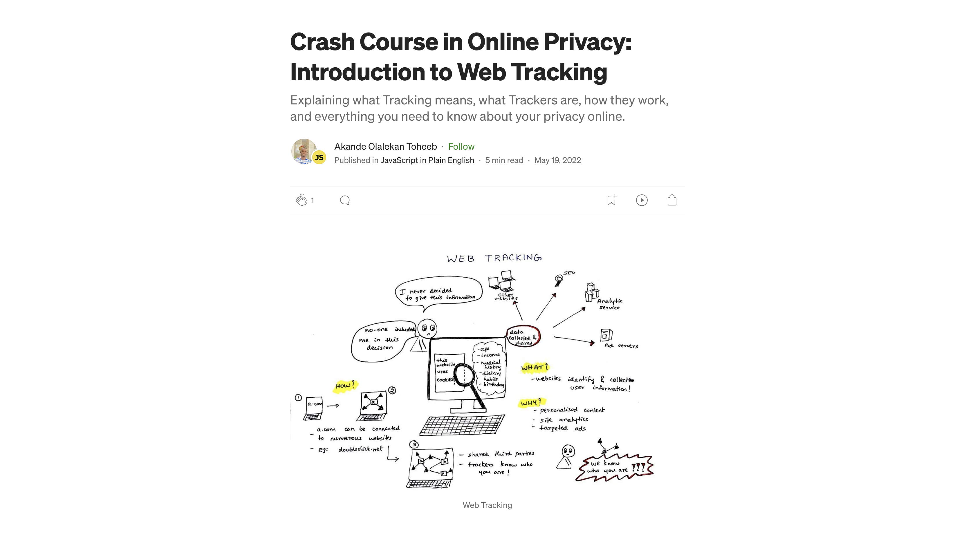 Crash Course in Online Privacy: Introduction to Web Tracking